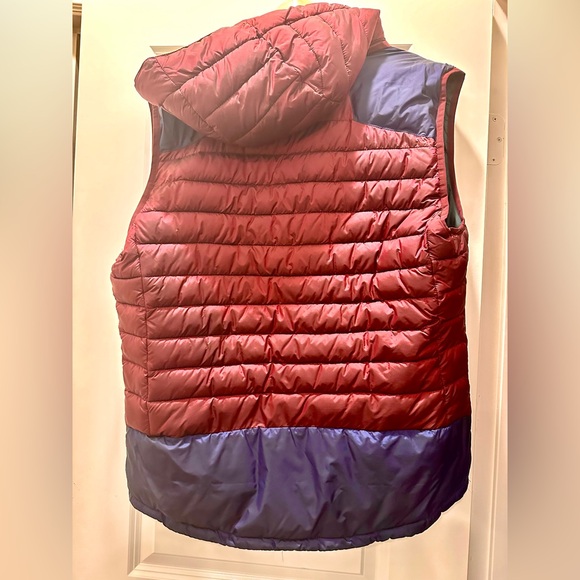 Men’s Scotch and Soda Burgundy/Navy/Forest Green Puffer Vest - XL - Picture 4 of 5